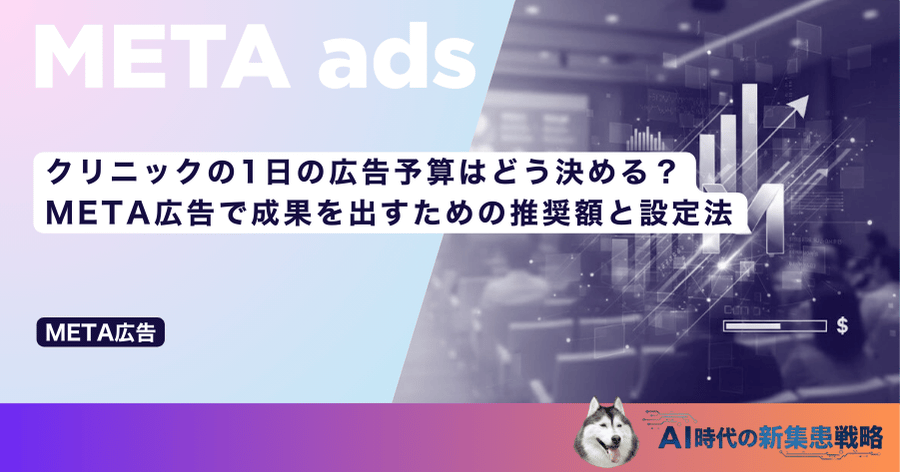 クリニックの1日の広告予算はどう決める？META広告で成果を出すための推奨額と設定法
