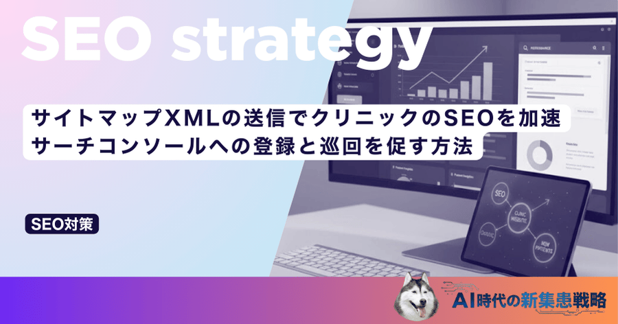 サイトマップXMLの送信でクリニックのSEOを加速｜サーチコンソールへの登録と巡回を促す方法